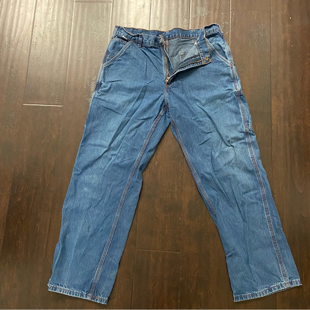 Men’s Carhartt Flame Resistant Carpenter pants 

Tagged size: 35x32